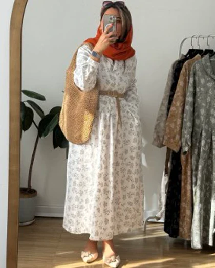 پیراهن مانتویی بابونه 2