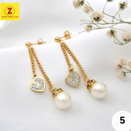 گوشواره استیل زنانه آویز بلند