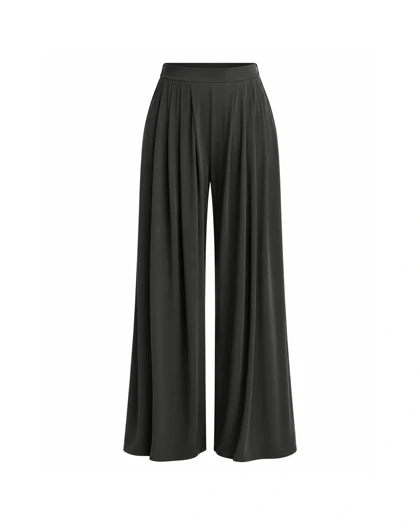 شلوار اویشو Oysho مدل Light Touch wide-leg trousers