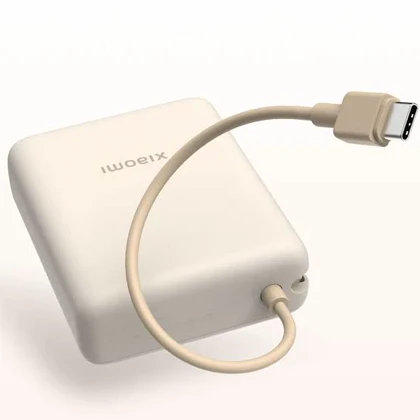 پاوربانک شیائومی 10000 میلی‌آمپر ساعت 33 وات مدل PB1033MI با کابل USB-C داخلی