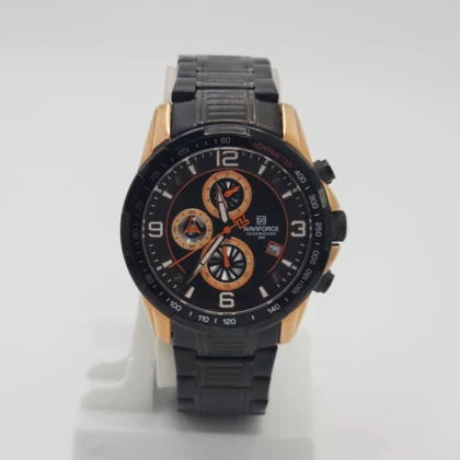 ساعت مچی مردانه نیوی فورس Naviforce 8020 سه موتور فعال کرنوگراف