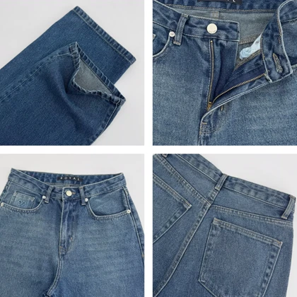 شلوار جین نیم بگ 1008496