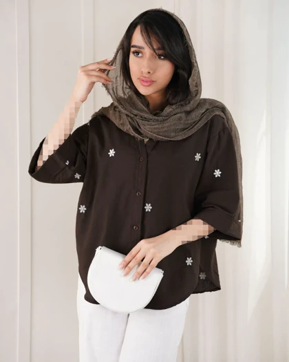 شومیز لینن بابونه کد 29382