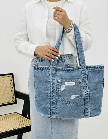 کیف جین زنانه کد 70105