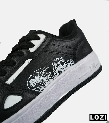 کفش مردانه و زنانه مشکی سفید NIKE AIR FORCE Draw مدل 8780