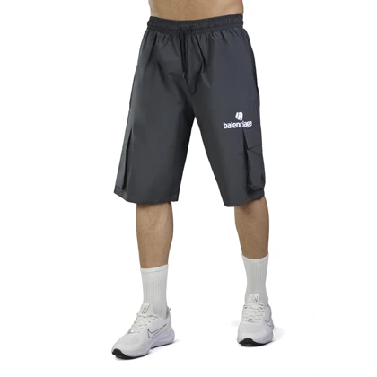 شلوارک ورزشی مردانه بالنسیاگا مدل CNA-3D417 طوسی تیره