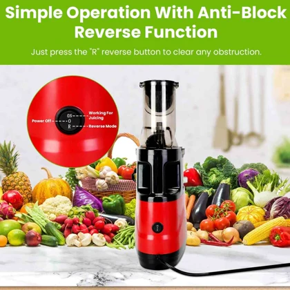 آبمیوه گیری Slow Juicer مدل YX01 ظرفیت 1000 میلی‌لیتر و توان 500 وات