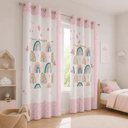 پرده کودک رنگین‌کمان W6367