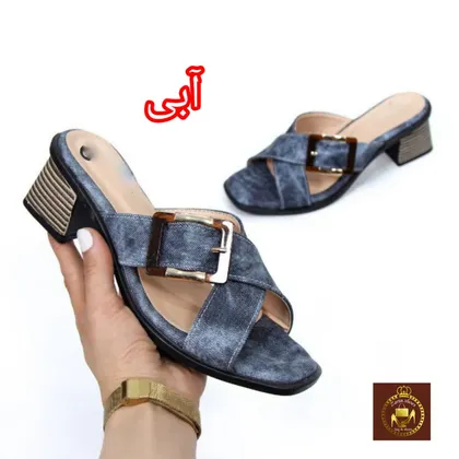 صندل روفرشی لی طبی زنانه پاشنه‌دار