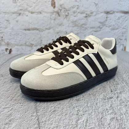 کفش کتانی زنانه آدیداس سامبا کرم قهوه ای کد 2312