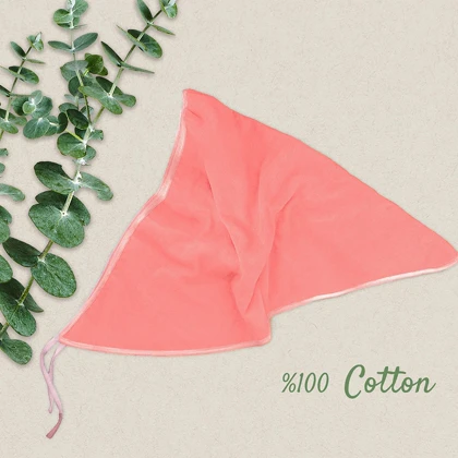 حوله سر طرح ساده مدل روسری رنگ گلبهی