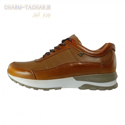 اسپرت بندی مردانه چرم طبیعی تچر مدل کوروش رنگ مشکی