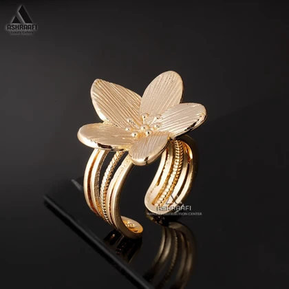 انگشتر طرح گل Flower Ring GS1