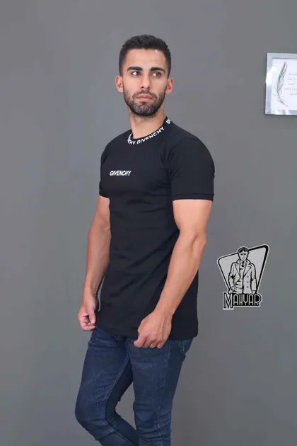 تیشرت یقه چاپ GIVENCHY