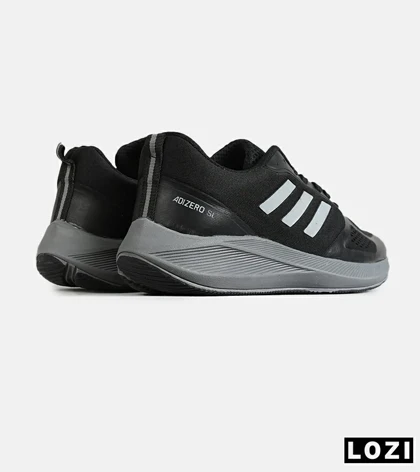 کفش کتانی مردانه و زنانه مشکی طوسی ADIDAS adizero SL مدل 7751