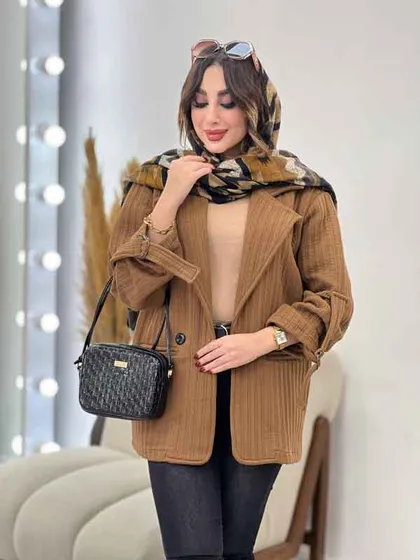پالتو دو دکمه آستین سگک