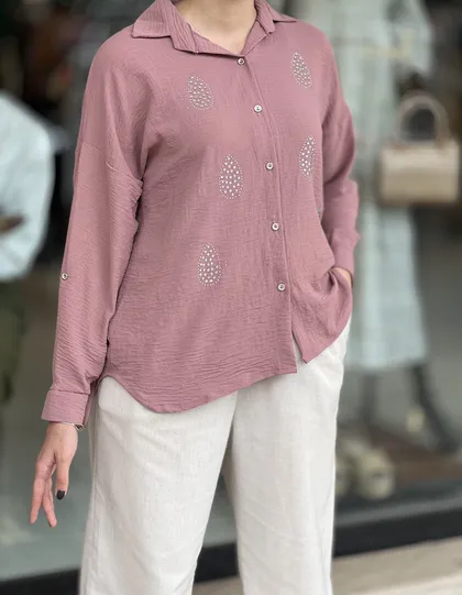 شومیز نگین‌دار کد 583