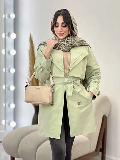 بارانی یقه دوبل باران