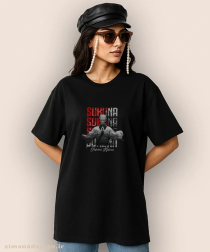 تیشرت لش مردانه و زنانه طرح جوجوتسو کایزن شخصیت سوکونا کد 898