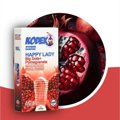 کاندوم خاردار کدکس مدل هپی لیدی 10 عددی