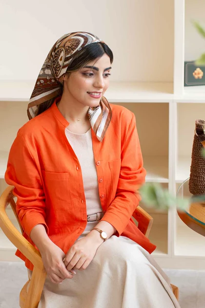 شومیز لینن قاصدک ایتالیایی دارکوب‌پوش