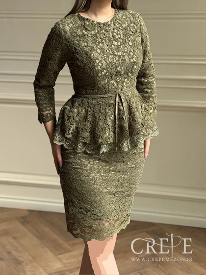 بلوز دامن مخمل گیپور