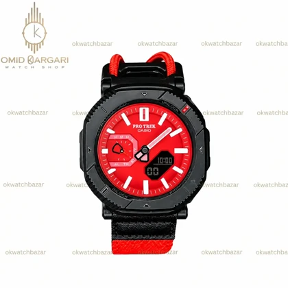 ساعت مچی کاسیو جی شاک پروترک قرمز Casio G-shock Protrek