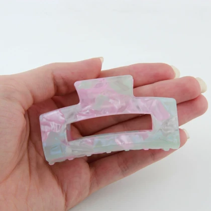 کلیپس زنانه مدل مستطیل رنگی