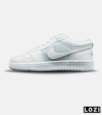 کفش کتانی مردانه و زنانه سفید آبی NIKE AIR JORDAN مدل 8229