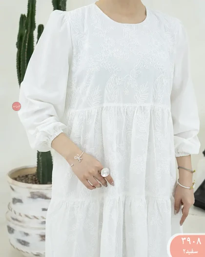 پیراهن خامه دوزی 3908