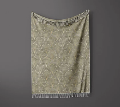 شال مبل ریش دار sofa shawl 86
