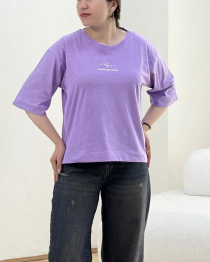 تیشرت چاپی قلبی