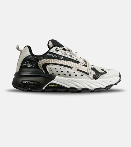 کفش کتانی طبی ورزشی کرم مشکی SKECHERS max protect v.2 مدل 8083