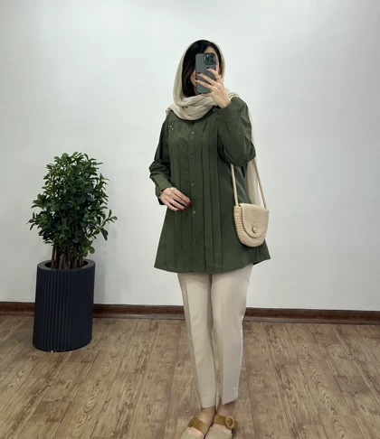 مانتو لینن گلدوزی سارگل(ایراد دار)