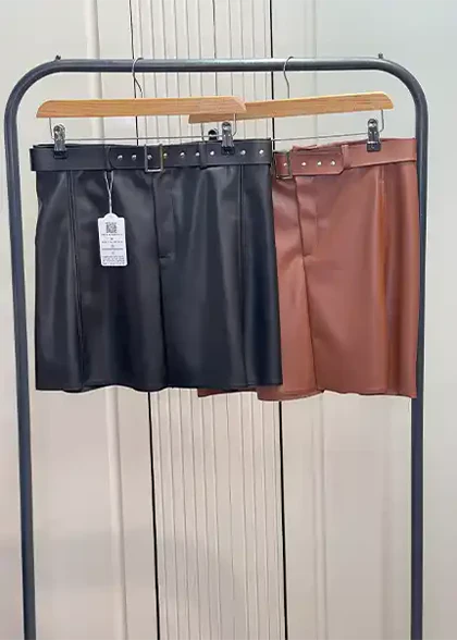دامن کوتاه چرم
