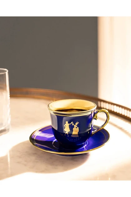 ست فنجان قهوه 4 تکه Madame Coco مدل Mireille Bone China - چندرنگ
