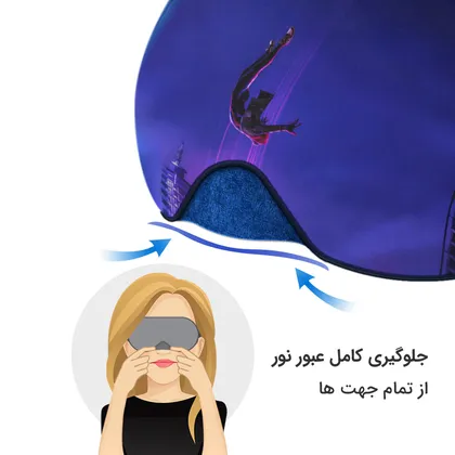 چشم بند بچگانه کاوا ماسک مدل مرد عنکبوتی کد42