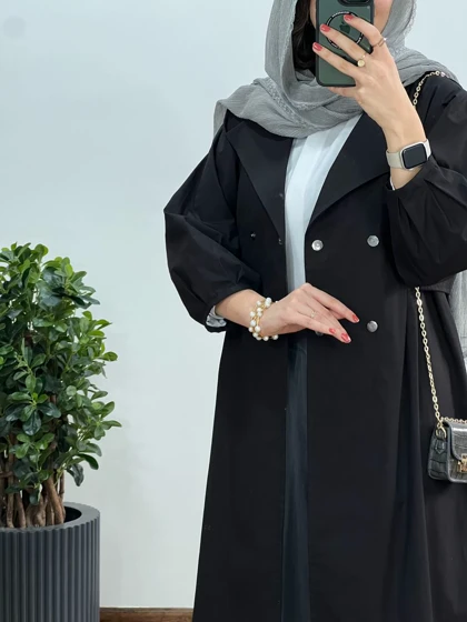 مانتو بلند لینن ماهتاب 3