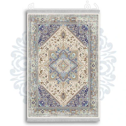 فرشینه از جنس پارچه هازان مخمل ترک طرح سنتی و مدرن برند دفه کد DDSS223