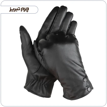 دستکش چرم طبیعی زنانه مدل B827