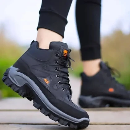 کفش ساق‌دار مردانه مشکی مدل JAX ویژه