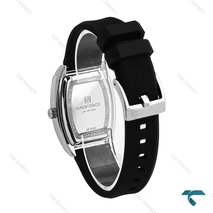 ساعت دخترانه نیوی فورس NF5049 سیلور مشکی NaviForce-7011-L