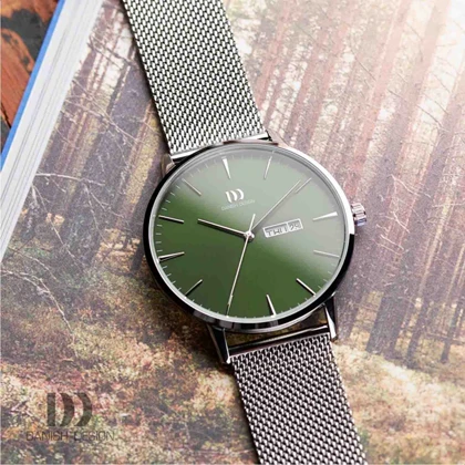 ساعت مچی عقربه ای مردانه دنیش دیزاین (Danish design) مدل IQ77Q1267 Akilia Day/Date Green Mesh