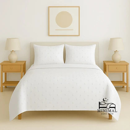 سرویس روتختی کاوری مینیمال طرح برجسته خال‌خالی