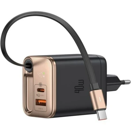 شارژر دیواری USB تایپ‌سی 40 وات مک دودو Ch-428 با کابل تایپ سی