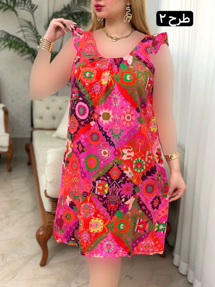 پیراهن نخی فرشته 3724