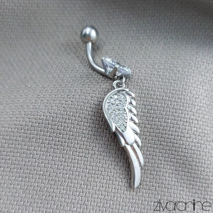 پیرسینگ ناف جواهری مدل بال فرشته 70058