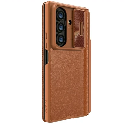 کیف گوشی موبایل سامسونگ Galaxy Z Fold 7 5G نیلکین Nillkin Qin Pro Leather
