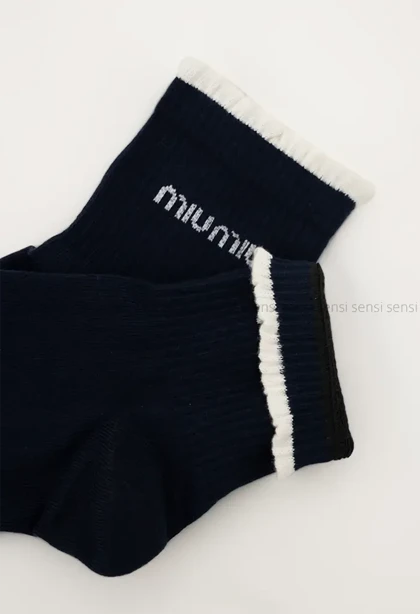 جوراب miu-mui نیم ساق پنبه کد1004990