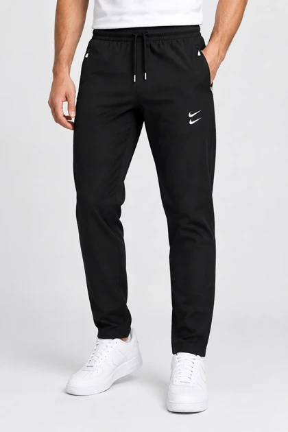 شلوار اسلش مردانه مدل دو نایک (Nike) – مشکی – قواره‌دار